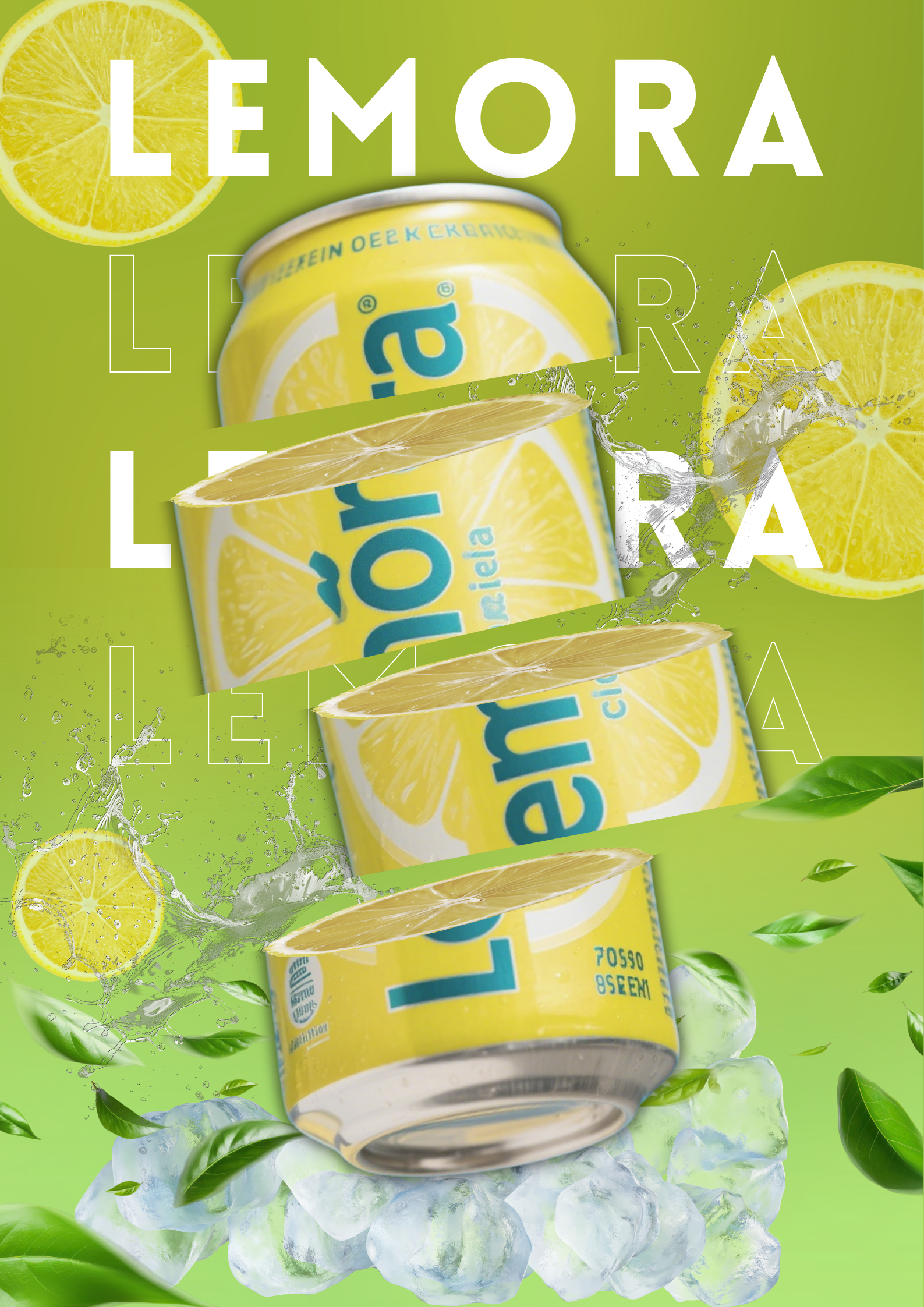Soda Drink Lemonara Design